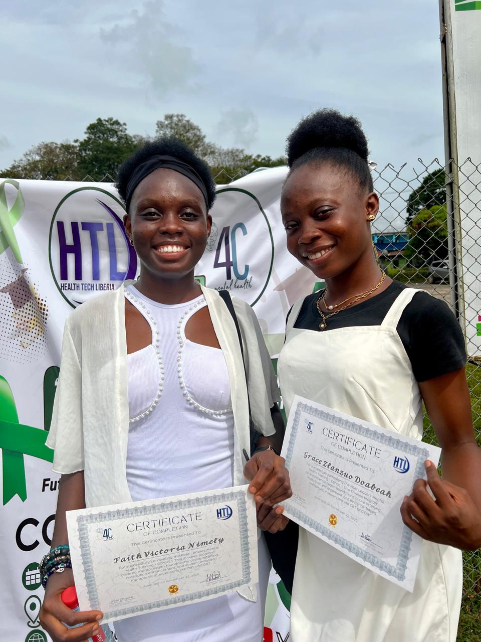 Health worker using technology